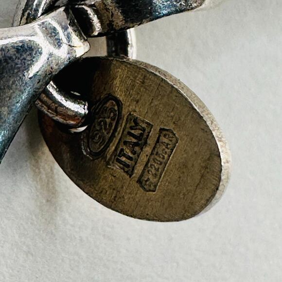 Sterling Silver 925 Dainty Byzantine Woven Bracelet with Faceted Ball Detail - Picture 7 of 9